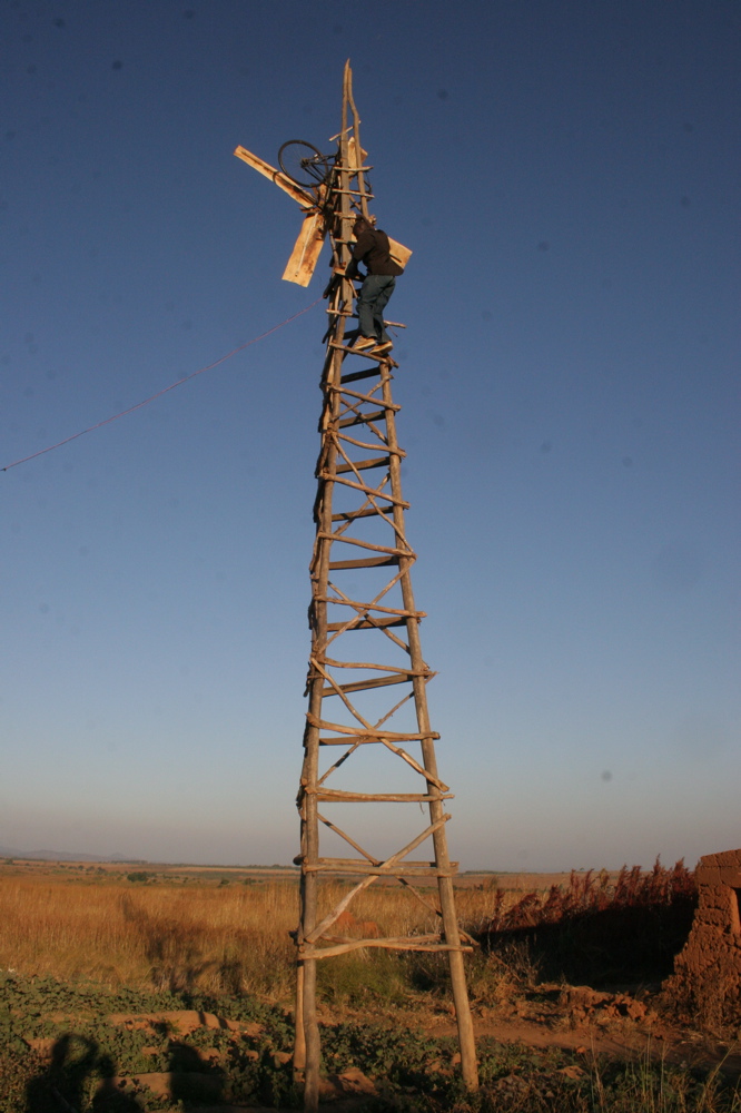 William Kamkwamba's First Windmill